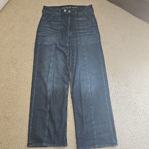 American Eagle Outfitters Relaxed Dark Blue Jeans